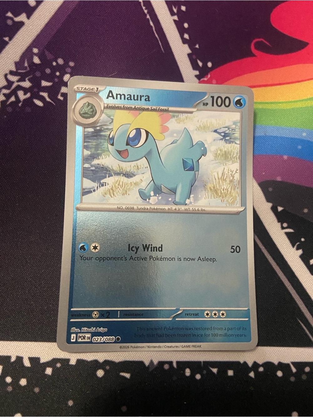 Amaura (Card Number 023/088) Perfect Order Rev Holo